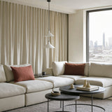 Ellipse side table - varnished Minerals - Umber - rectangular White Cliff Studio Side Table