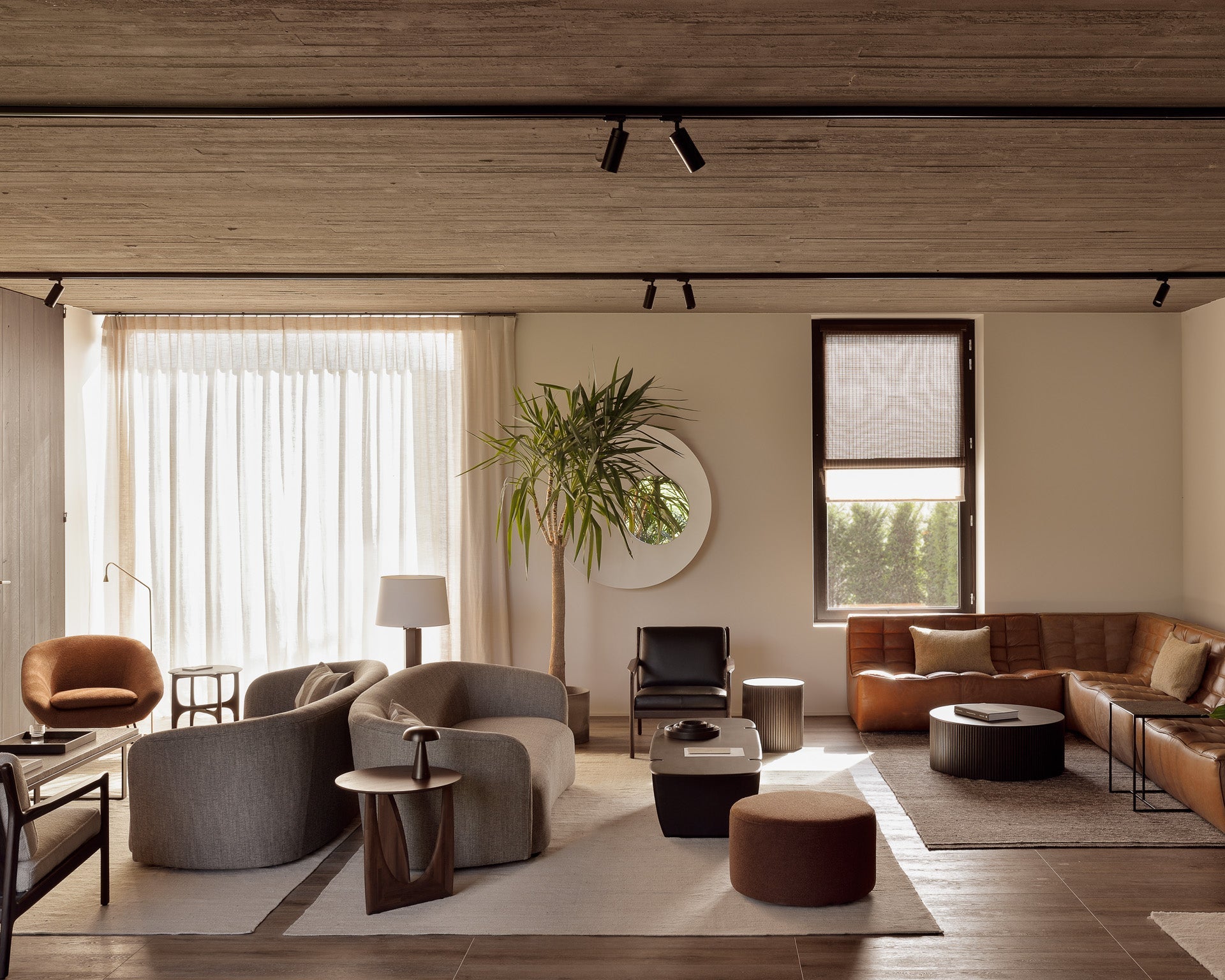 Ellipse sofa - Ash fabric - 3 seater White Cliff Studio Sofa