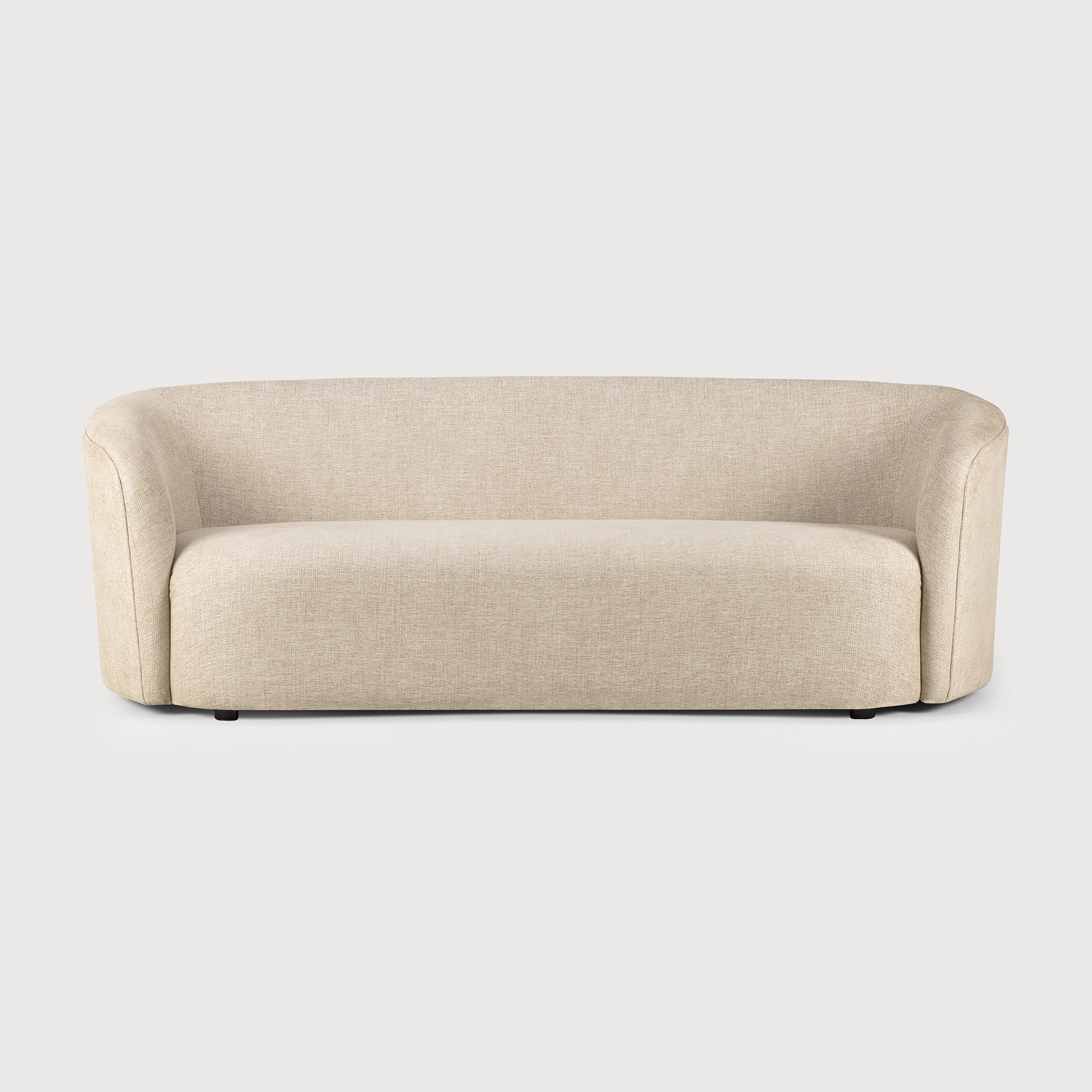 Ellipse sofa - Oatmeal fabric - 3 seater White Cliff Studio Sofa