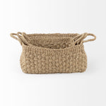 Emma Light Brown Seagrass Basket (Set of 3)