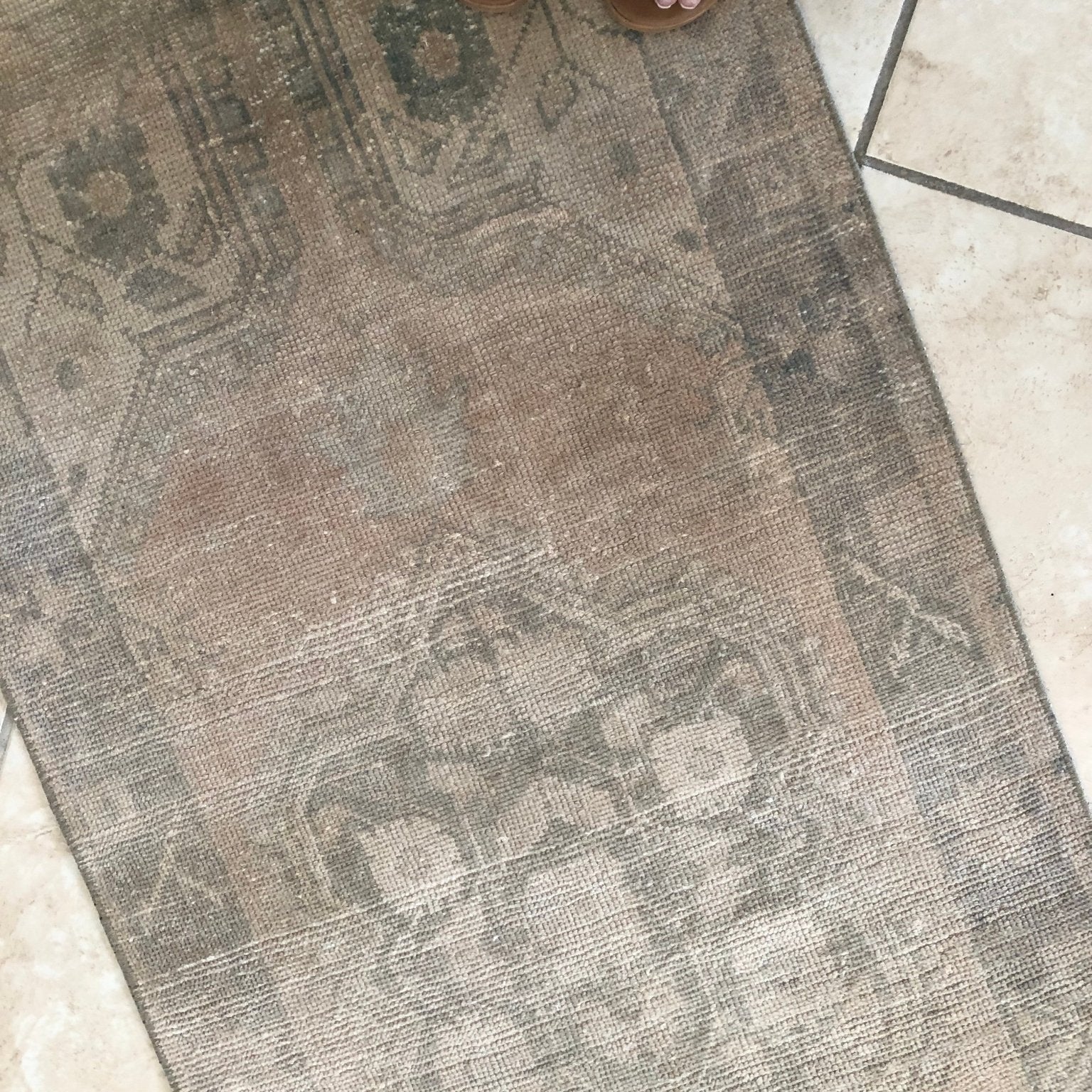 Esmeralda 2.5' x 5' Brown Vintage Runner Rug