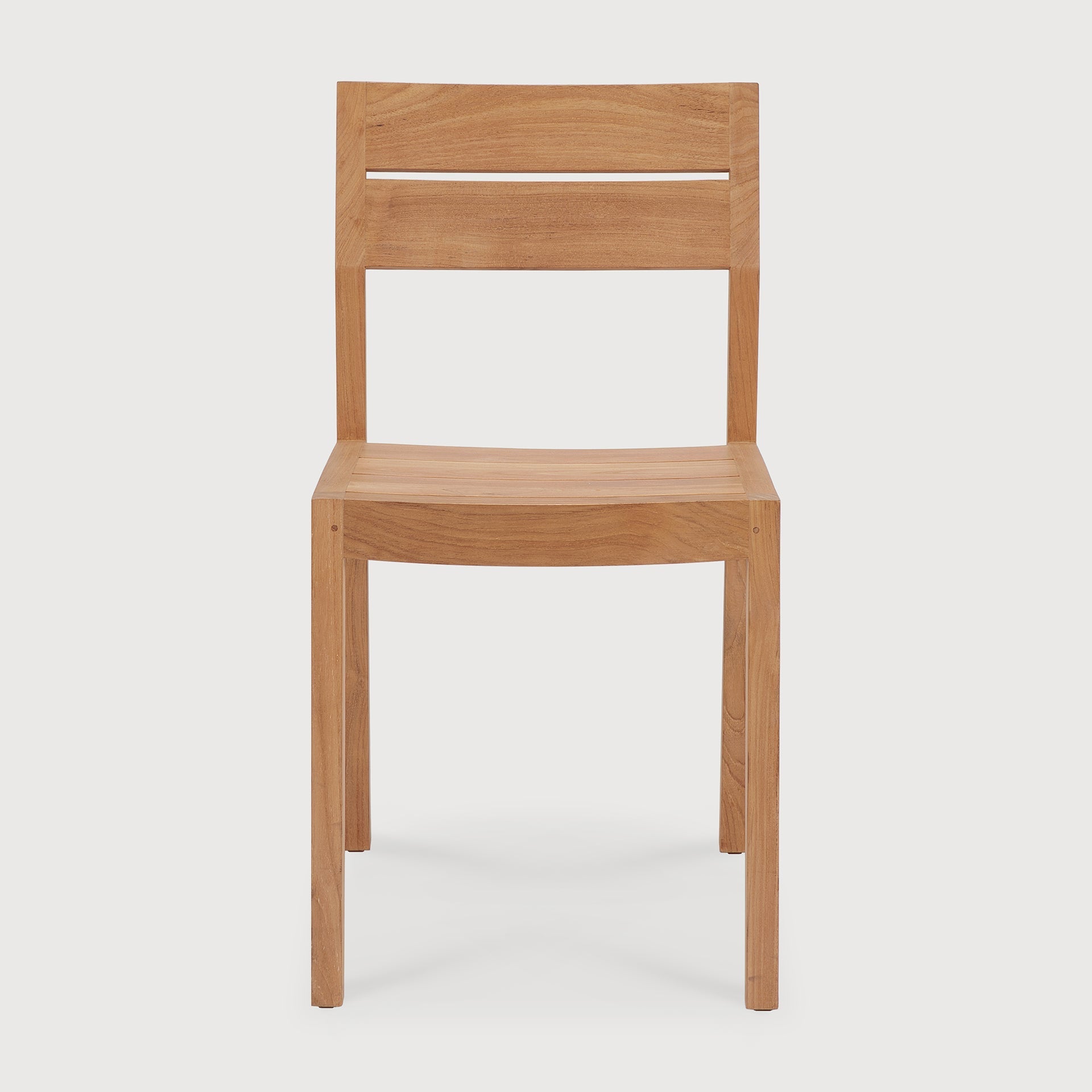EX1 outdoor dining chair - teak White Cliff Studio Outdoor Dining Chair