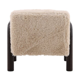 Faire Faux Fur Accent Chair