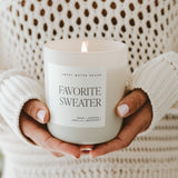 Favorite Sweater Soy Candle - Tan Matte Jar - 15 oz (Cashmere and Vanilla) White Cliff Studio Candles and Candle Accessories