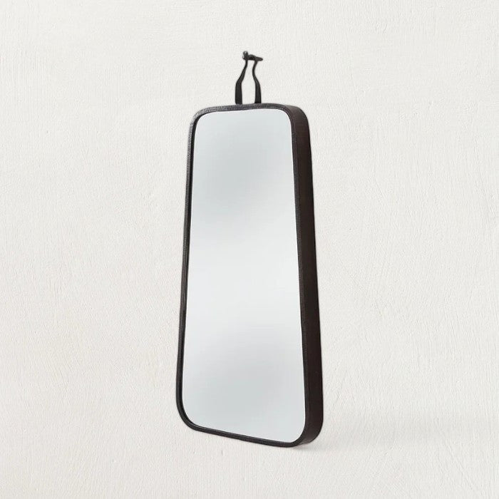Autero Black Iron Wall Mirror