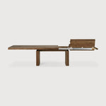 Double Extendable Teak Wood Dining Table