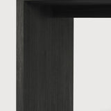 U Desk in Black Oak