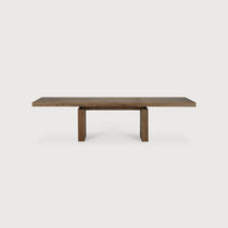 Double Extendable Teak Wood Dining Table White Cliff Studio Dining Table
