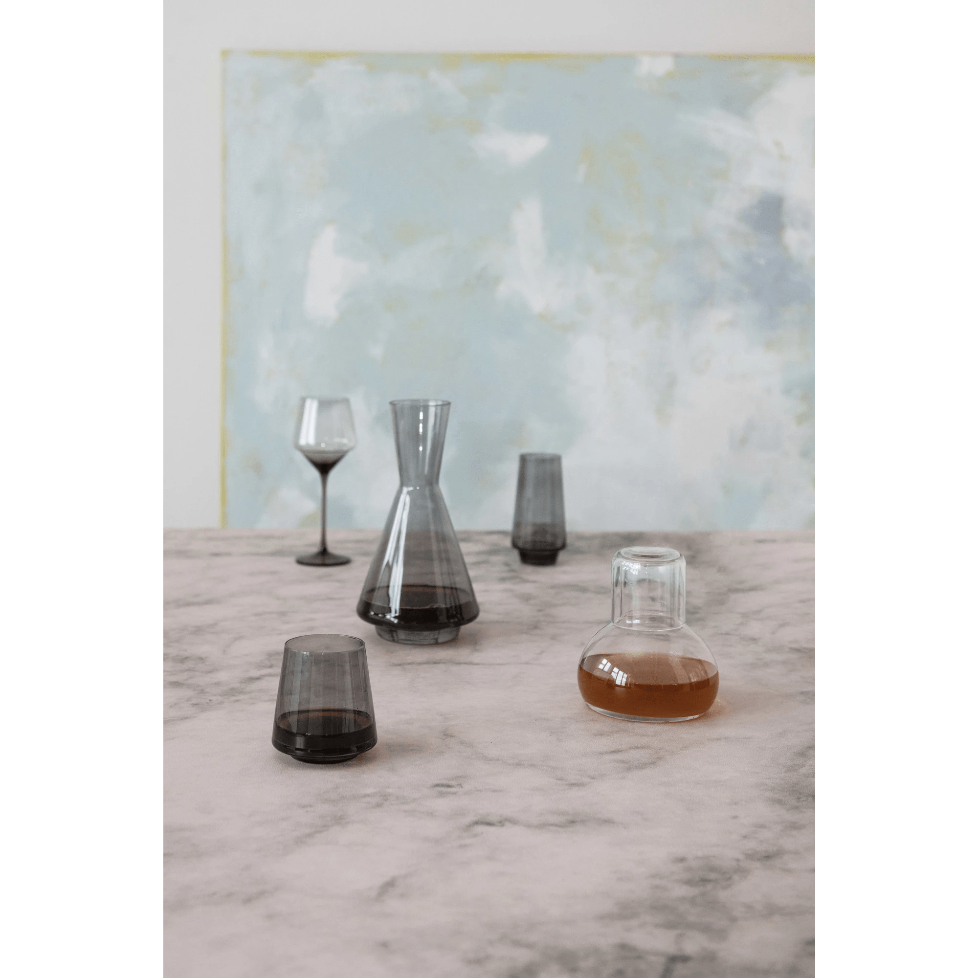 Small Drinking Glass, Smoke Color