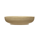 Stoneware Bowl with Reactive Glaze, Speckled Cream Color