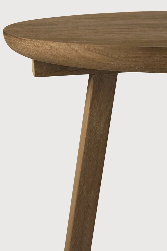 Tripod Small Round Side Table, Teak