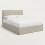 Turner Skirted Bed in Natural