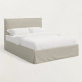 Turner Skirted Bed in Natural