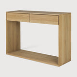 Nordic Oak Console Table with Drawers