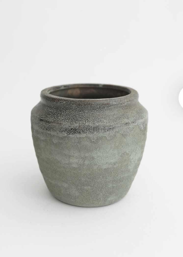 Earthy Blue Planter Pot