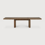 Double Extendable Teak Wood Dining Table