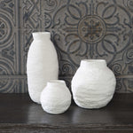 Mini Ceramic Woven Basket - Look Vases, Set of 3