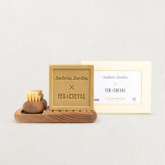 Croffret Bath Soap & Brush Heritage Gift Set White Cliff Studio Bath Accessories