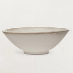 White Matte Stoneware Glazed Bowl