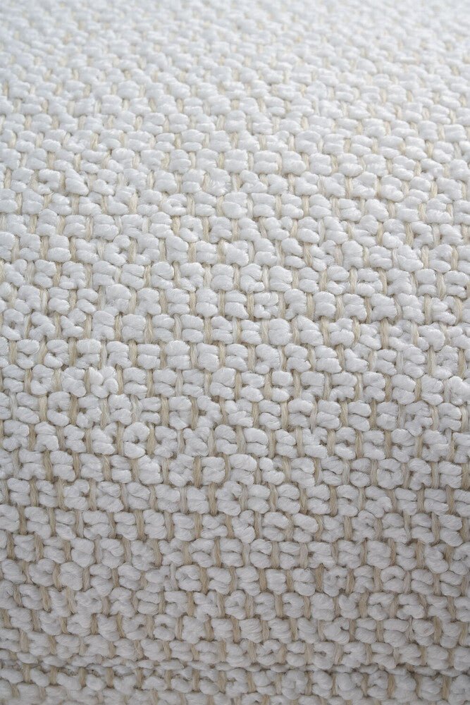 White Boucle 20x20 Outdoor Cushion / Throw Pillow