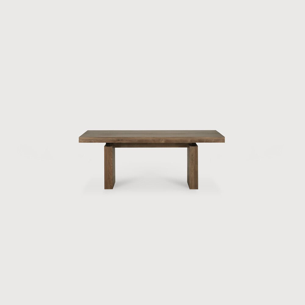 Double Extendable Teak Wood Dining Table