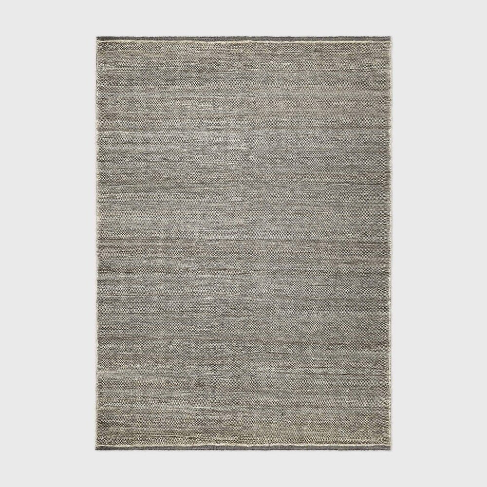 Checked 100% Wool Kilim Rug