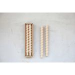 Unscented Tapered Twist Candles, Set of 2 (3 Color Options)