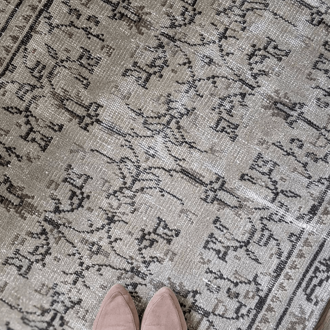 Eloise 3x6 Neutral Vintage Runner Rug