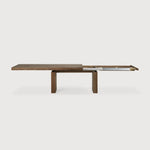 Double Extendable Teak Wood Dining Table