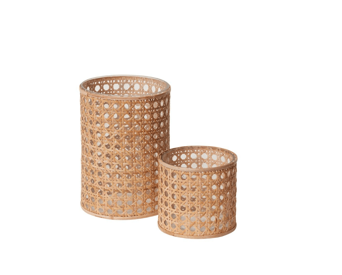 Oliver Cane Votive Candle Holder
