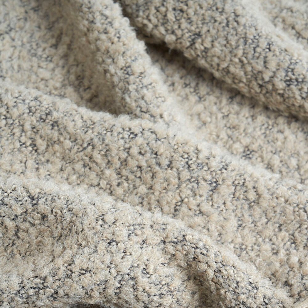 Alpone Fringed Throw Blanket, Oat