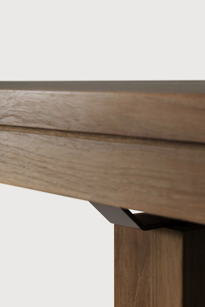 Double Extendable Teak Wood Dining Table