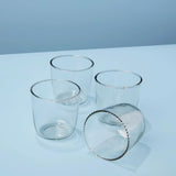 Ruffle Rocks Clear Drinking Glass