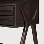 Flow desk - varnished mahogany - rose brown - 2 drawers - rectangular White Cliff Studio Desk