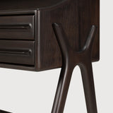 Flow desk - varnished mahogany - rose brown - 2 drawers - rectangular White Cliff Studio Desk