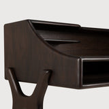 Flow desk - varnished mahogany - rose brown - 2 drawers - rectangular White Cliff Studio Desk