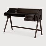 Flow desk - varnished mahogany - rose brown - 2 drawers - rectangular White Cliff Studio Desk