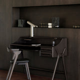 Flow desk - varnished mahogany - rose brown - 2 drawers - rectangular White Cliff Studio Desk