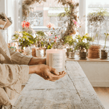 Flower Shop Soy Candle - Tan Matte Jar - 15 oz White Cliff Studio Candles and Candle Accessories