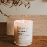 Flower Shop Soy Candle - White Jar - 11 oz White Cliff Studio Candles and Candle Accessories