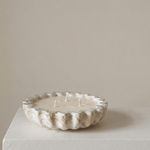 Fluted Candle Bowl White Cliff Studio Candles