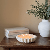 Fluted Candle Bowl White Cliff Studio Candles