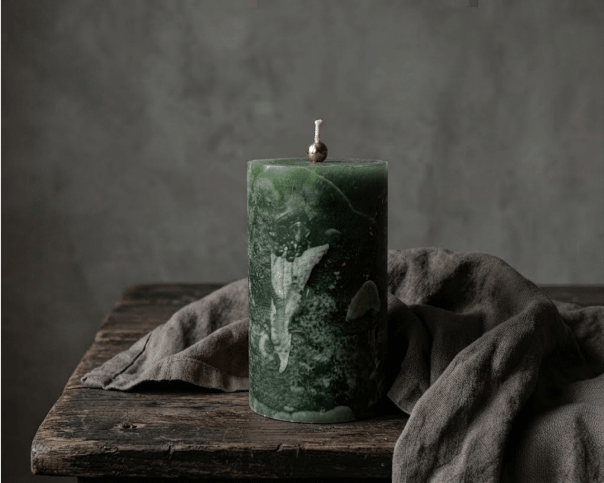 Forest Green White Cliff Studio Candles
