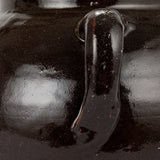 Found Black Clay Jar with Handles