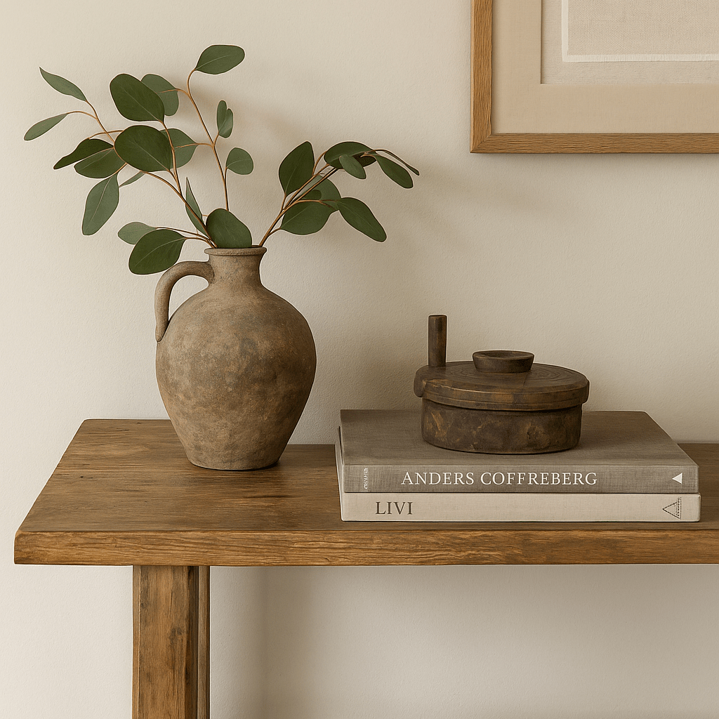 Found Reclaimed Wood Spice Grinder with Lid – Decorative Accent