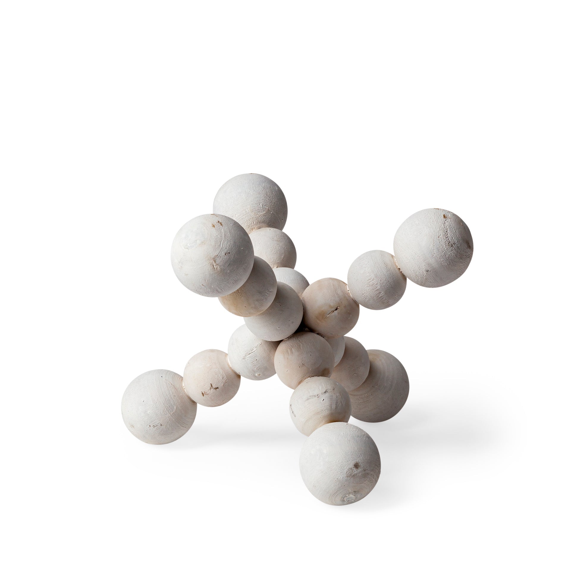 Fractals Off - White Geometric Decorative Sculpture, Small