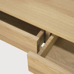 Frame desk - oak - 2 drawers - rectangular White Cliff Studio Desk
