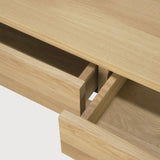 Frame desk - oak - 2 drawers - rectangular White Cliff Studio Desk
