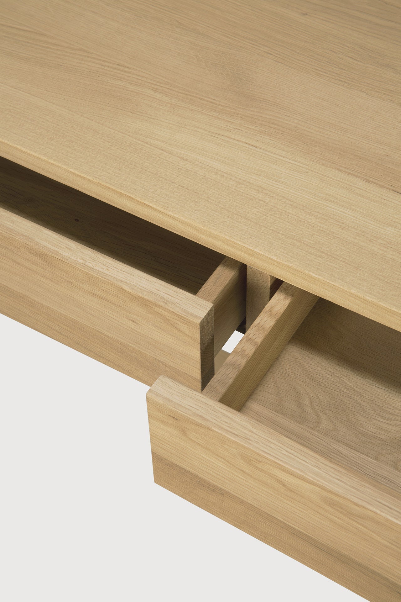 Frame desk - oak - 2 drawers - rectangular White Cliff Studio Desk