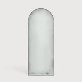 Gate floor mirror - Clear - black metal frame - medium aged White Cliff Studio Floor Mirror